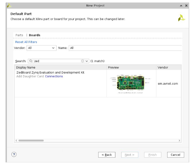 Boards and Parts Selection