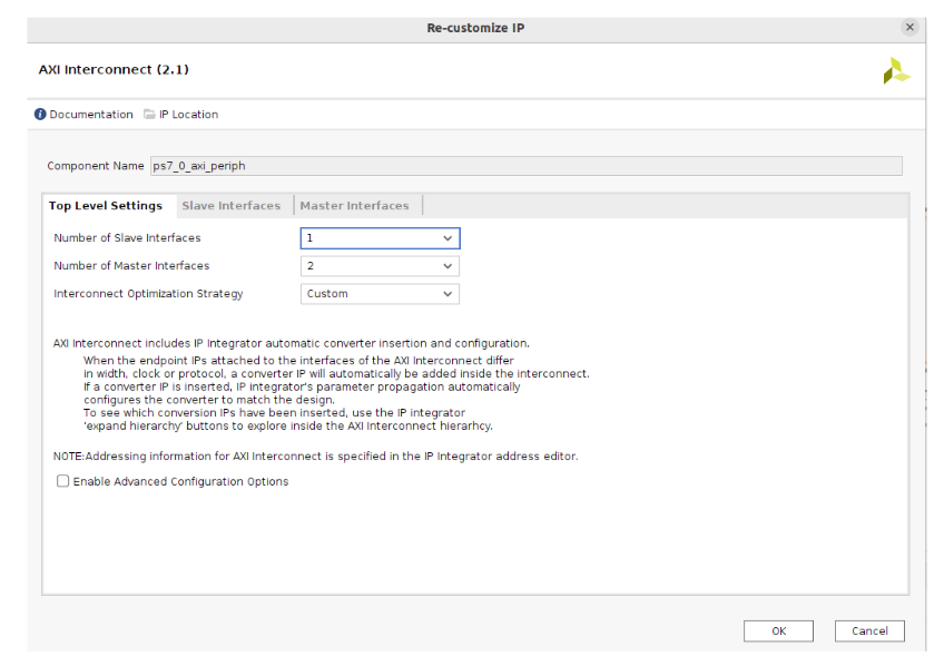 Add master port to AXI Interconnect